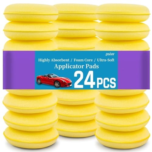 Foam car wax applicator pad - wax,