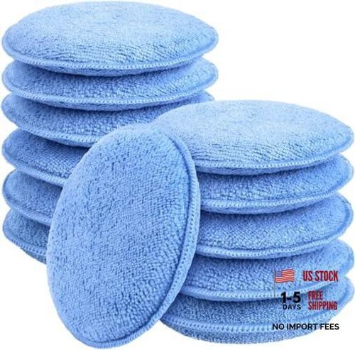Blue car wax applicator - blue,