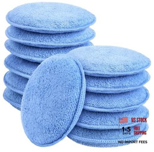 Blue car wax - car, applicator
