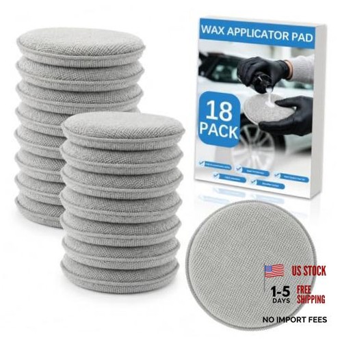 Pack car wax applicator pad - 18,